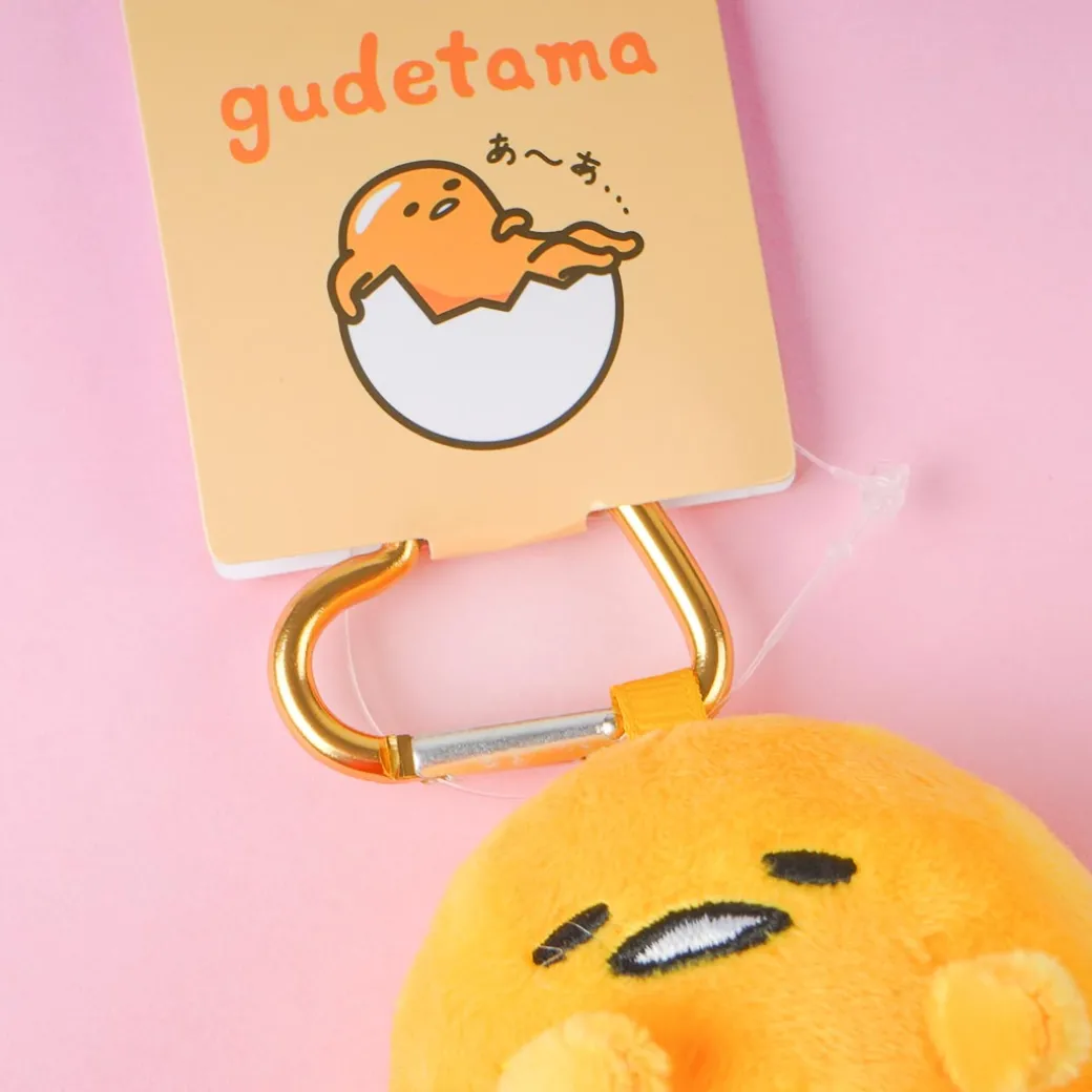 Gudetama Plushie Charm With Heart Carabiner - Mini