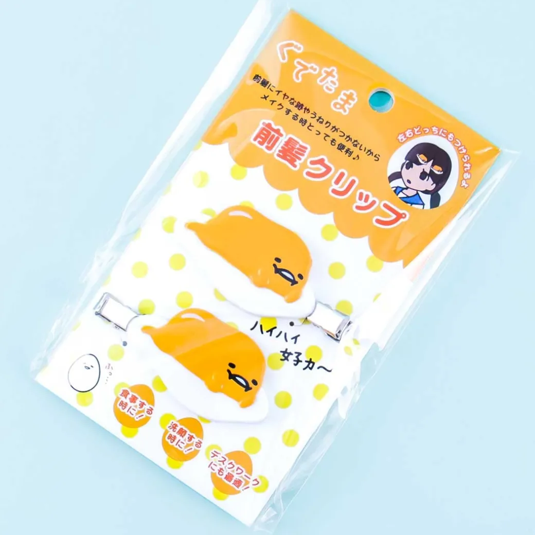 Gudetama Side Bangs Hair Clips