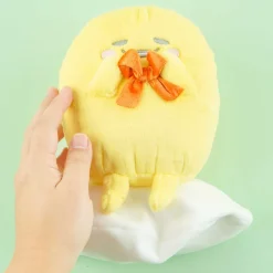 Gudetama Sitting Plushie With Ribbon - Medium