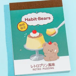 Habit-Bears Retro Pudding Memo Pad