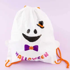 Halloween Ghost Vinyl Knapsack