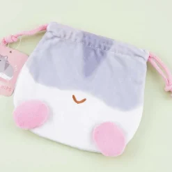 Hamster Pompon Hips Drawstring Pouch