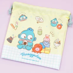 Hangyodon & Sayuri Snack Time Drawstring Pouch