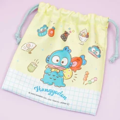 Hangyodon & Sayuri Snack Time Drawstring Pouch