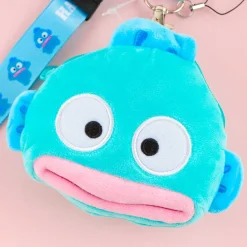 Hangyodon Fluffy Coin Purse With Neck Strap