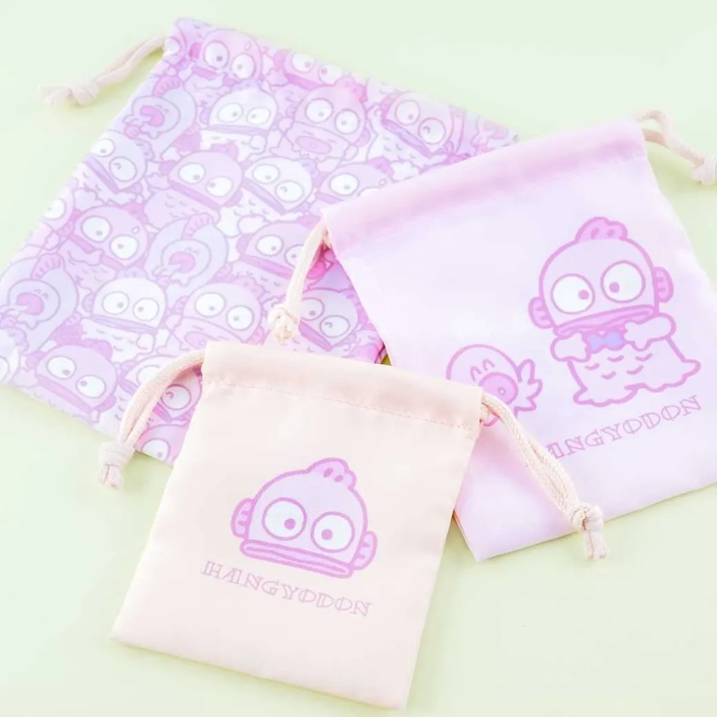 Hangyodon Friendly Overload Drawstring Pouch Set