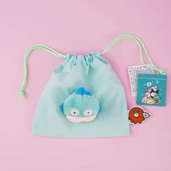 Hangyodon Plushie Head Drawstring Pouch