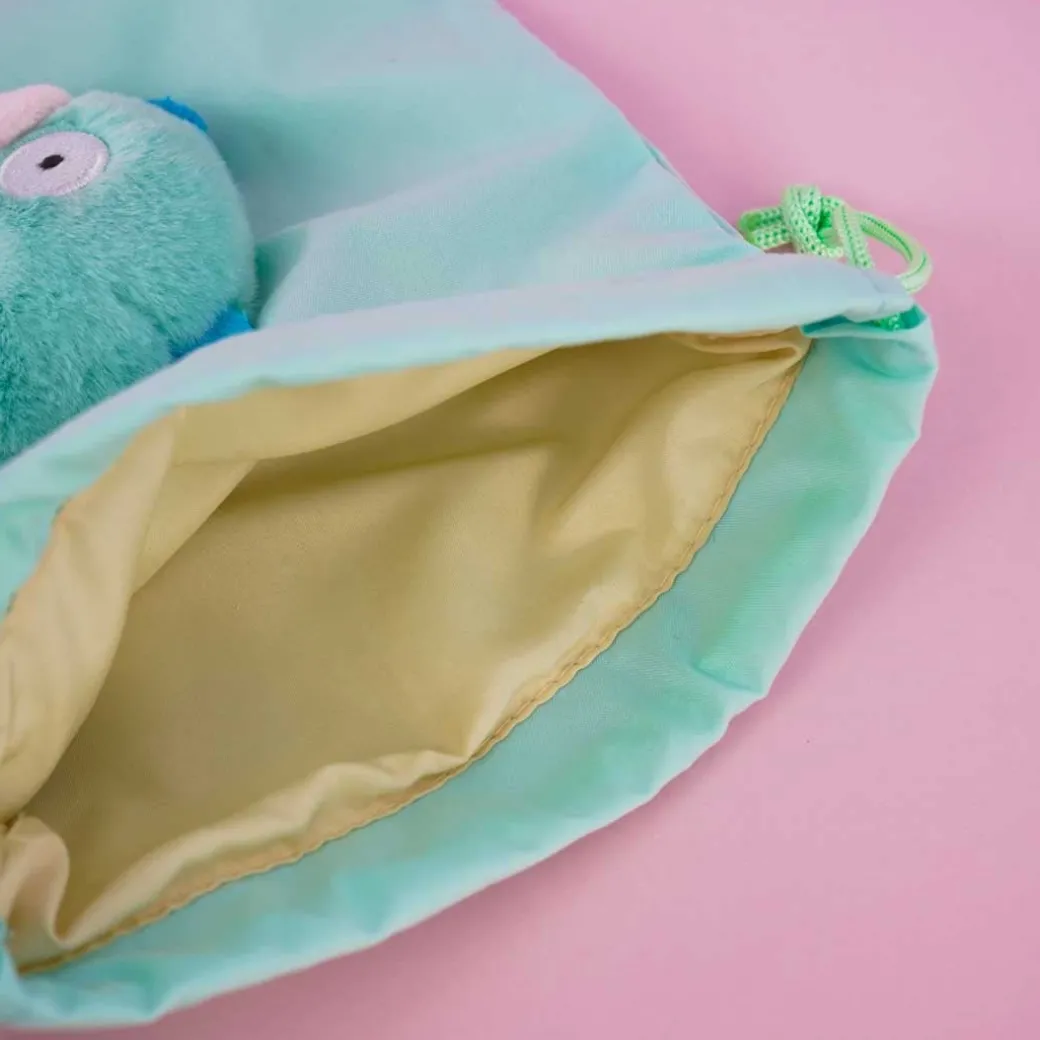 Hangyodon Plushie Head Drawstring Pouch