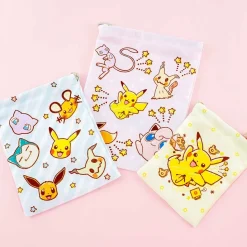 Happy Pokémon Drawstring Pouch Set - 3 pcs