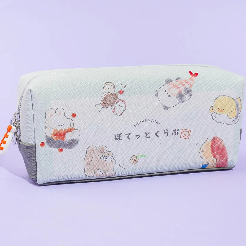Heirrashai Sushi Animals Box Pencil Case