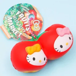Hello Kitty & Mimi Twin Cherry Squishy Charm