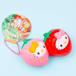 Hello Kitty & Mimi Twin Strawberry Squishy Charm