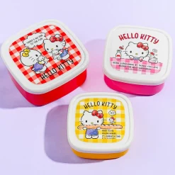 Hello Kitty & Mimmy Gingham Lunch Box Set - 3 pcs