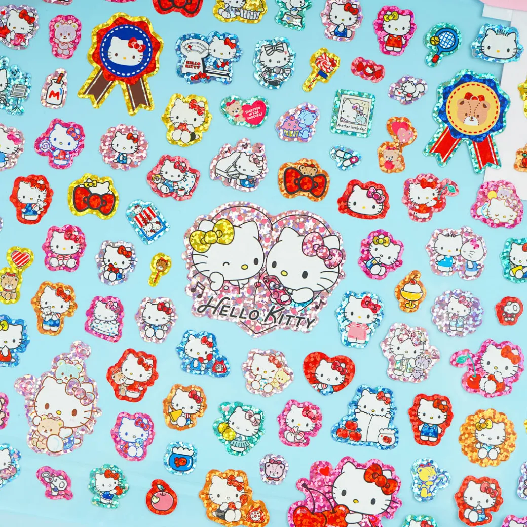 Hello Kitty & Mimmy Glitter Stickers