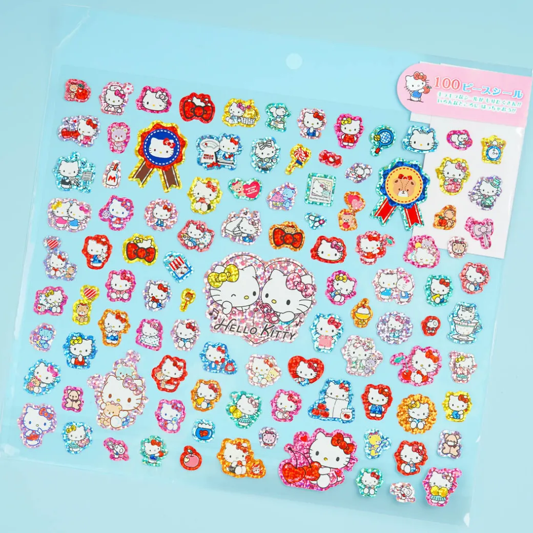 Hello Kitty & Mimmy Glitter Stickers