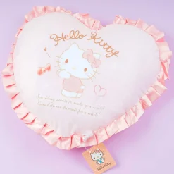 Hello Kitty & Ribbons Heart-Shaped Cushion