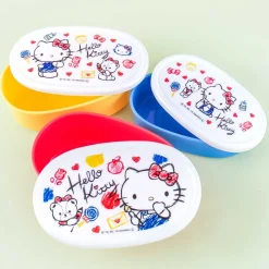 Hello Kitty & Tiny Chum Doodle Time Oblong Bento Set - 3 pcs