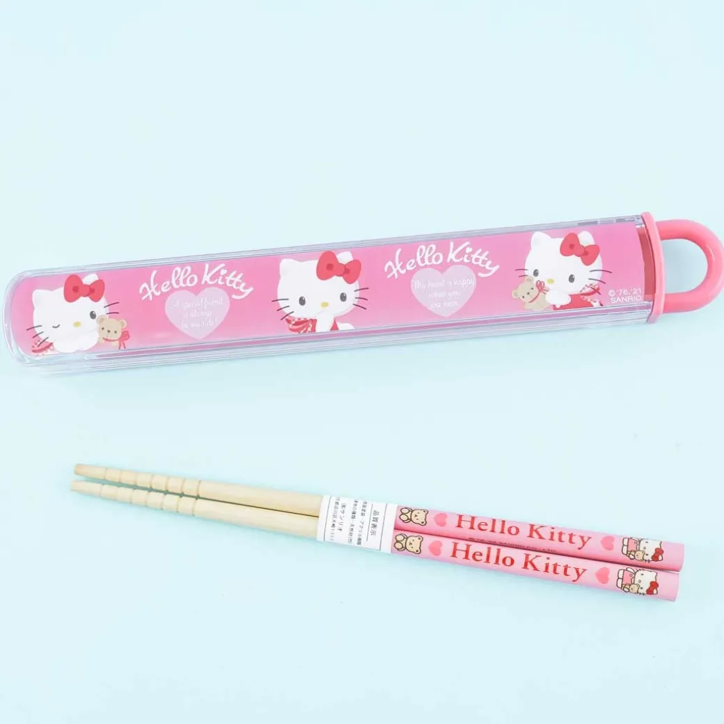 Hello Kitty & Tiny Chum Heart Friends Chopsticks Set