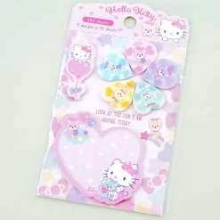 Hello Kitty & Tiny Chum Pastel Hearts Sticky Marker Set