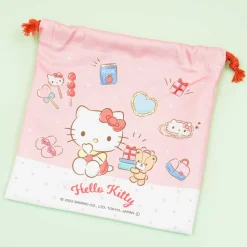 Hello Kitty & Tiny Chum Shopping Spree Drawstring Pouch