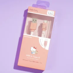 Hello Kitty & Tiny Chum USB To Type-C Flat Cable