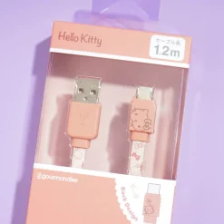 Hello Kitty & Tiny Chum USB To Type-C Flat Cable