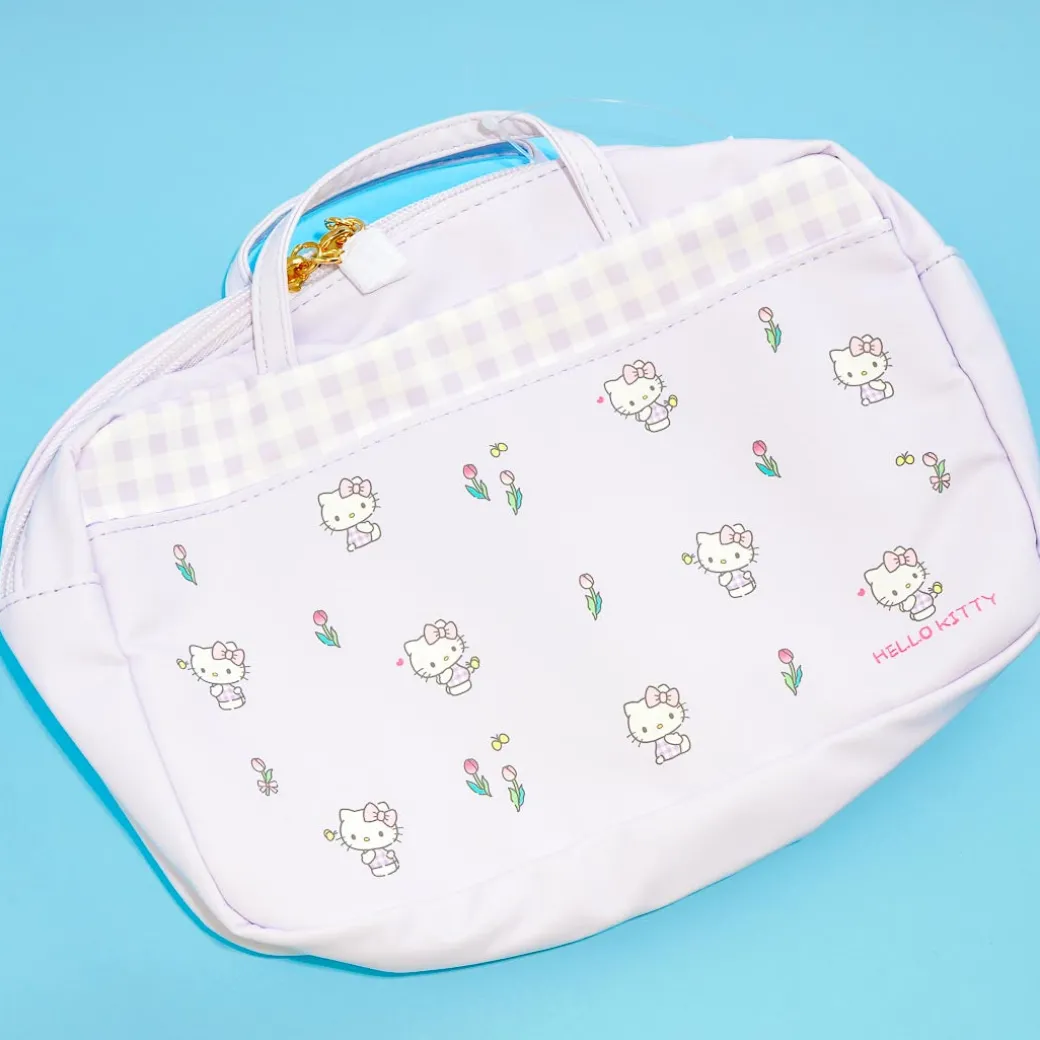 Hello Kitty & Tulips Multi-Pocket Handbag