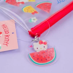 Hello Kitty & Watermelon Flat Clear Pen Case