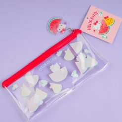 Hello Kitty & Watermelon Flat Clear Pen Case