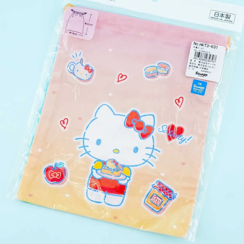 Hello Kitty Apple Pie Time Drawstring Bag