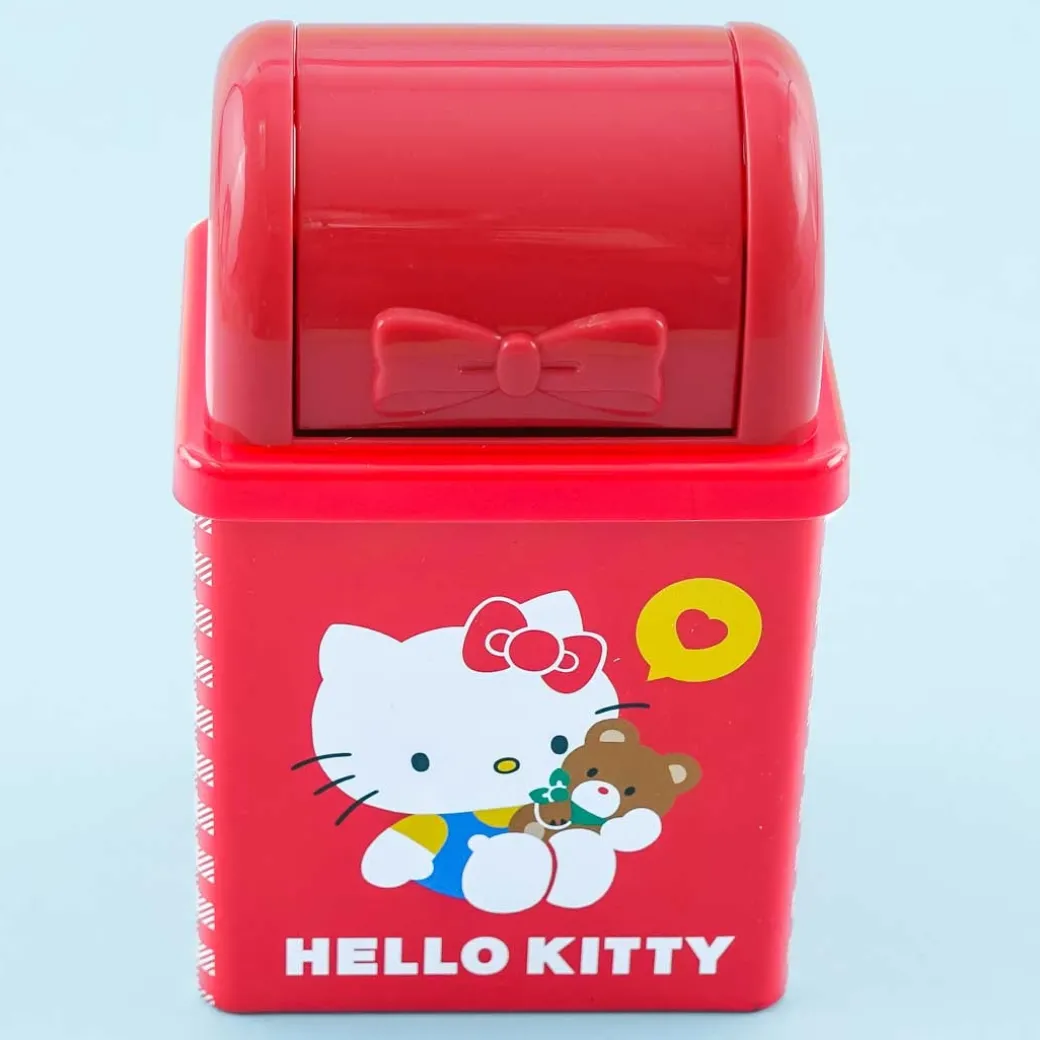 Hello Kitty Bear Mini Wastebasket