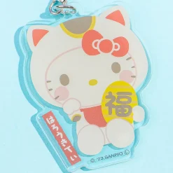 Hello Kitty Beckoning Cat Keychain