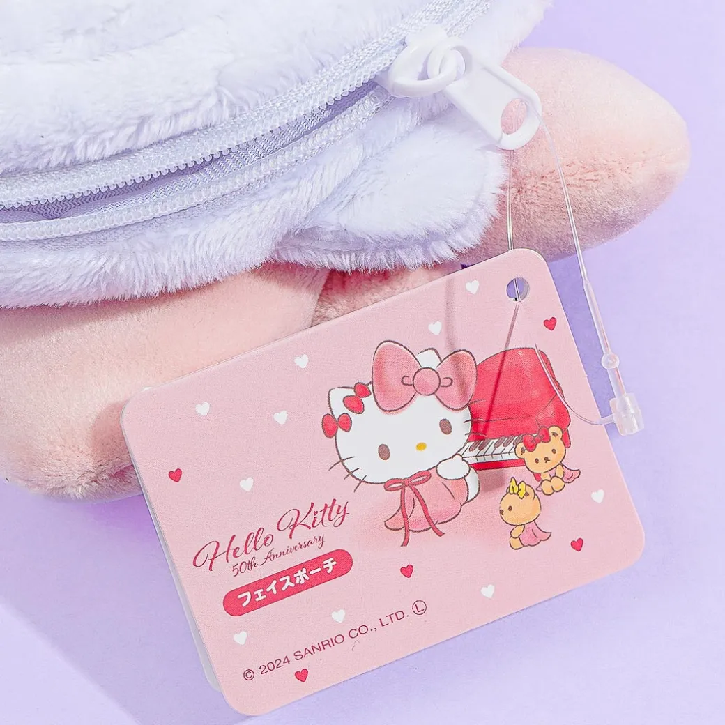 Hello Kitty Big Ribbon Fluffy Pouch