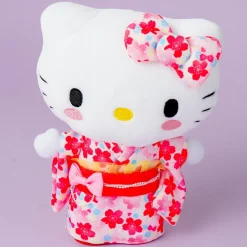 Hello Kitty Blushing Sakura Kimono Plushie - Medium