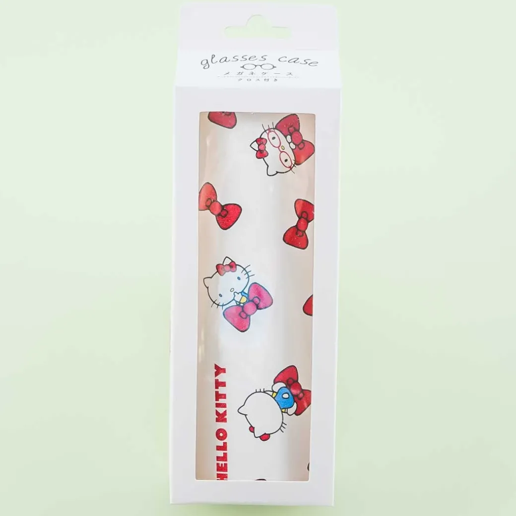 Hello Kitty Bows Flip Lid Eyeglass Hard Case