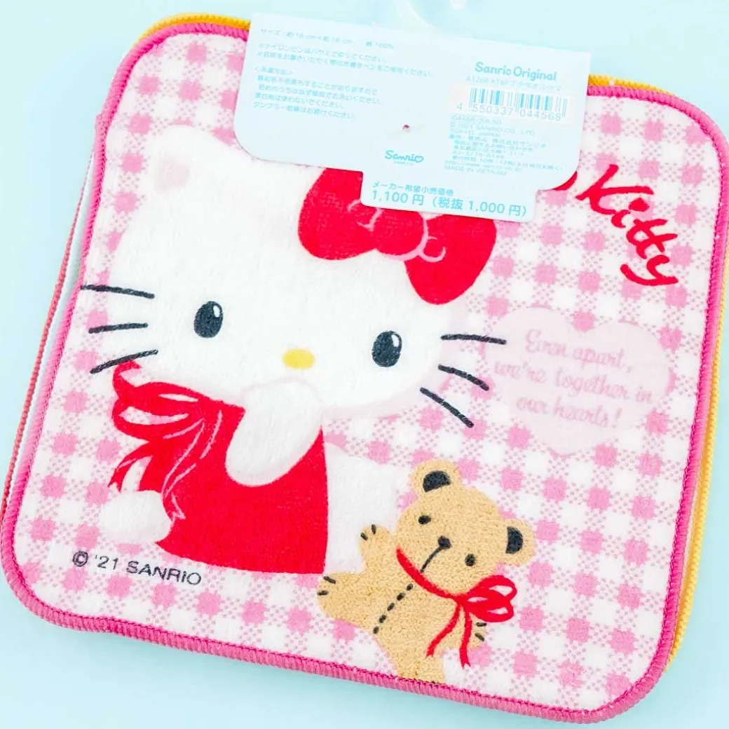 Hello Kitty Checkered Mini Towel Set - 4 pcs