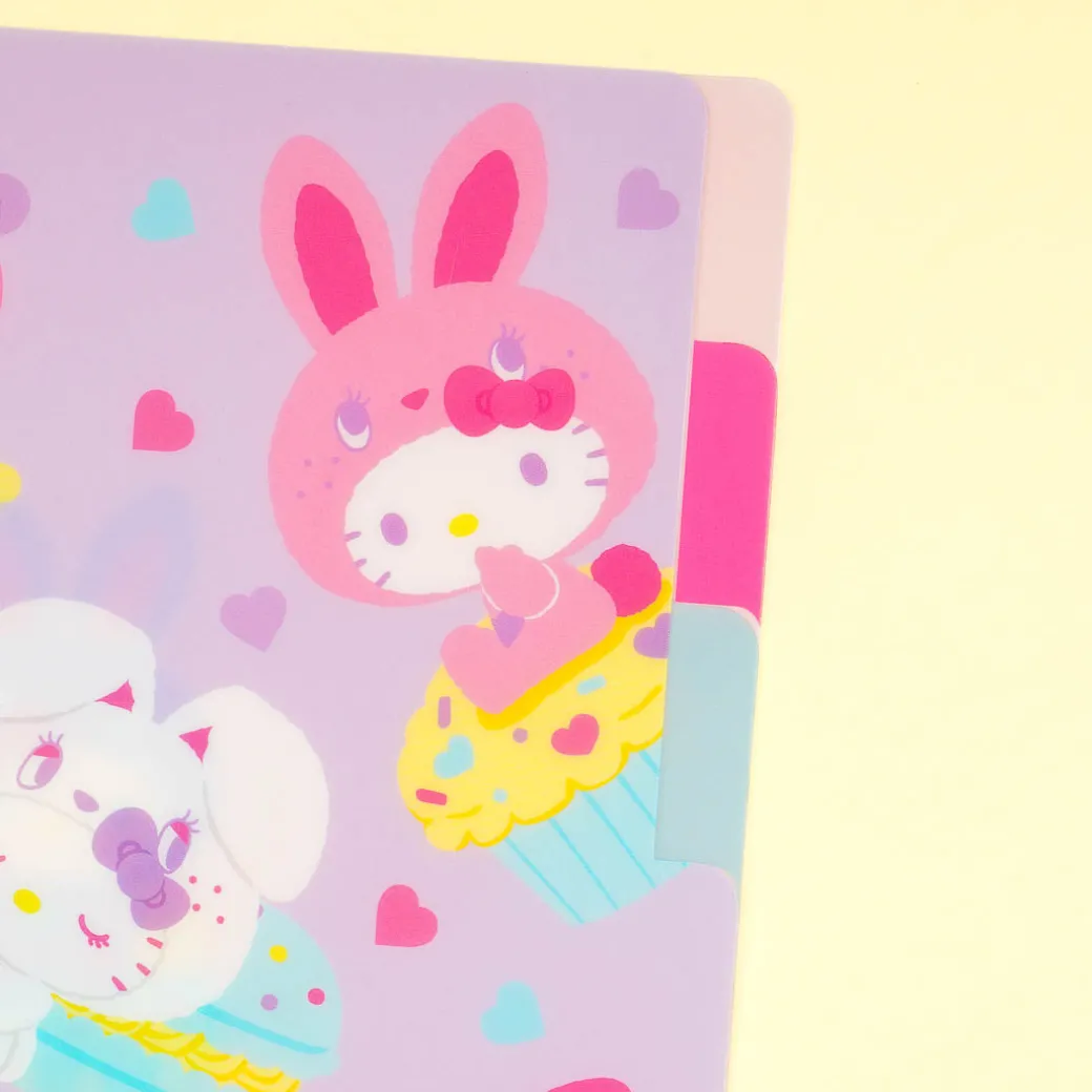 Hello Kitty Colorful Bunny Multi-Slot A5 File Folder