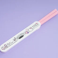 Hello Kitty Delicious Mealtime Chopsticks With Holder
