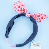 Hello Kitty Denim Headband With Strawberry Ribbon