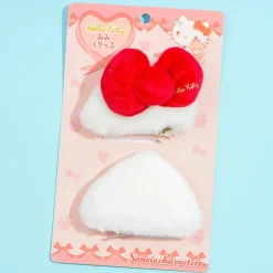 Hello Kitty Ears Cosplay Hair Clips - 2 pcs