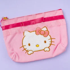 Hello Kitty Embroidered Frill Pouch
