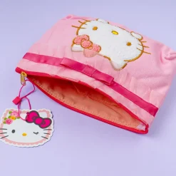 Hello Kitty Embroidered Frill Pouch