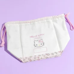 Hello Kitty Face Drawstring Lunch Bag