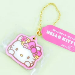 Hello Kitty Floral Crown Slide Mirror Charm