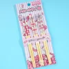 Hello Kitty Fluffy Plush Bamboo Chopsticks Set - 3 Pcs