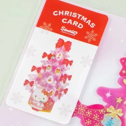 Hello Kitty Glittery Christmas Tree Card
