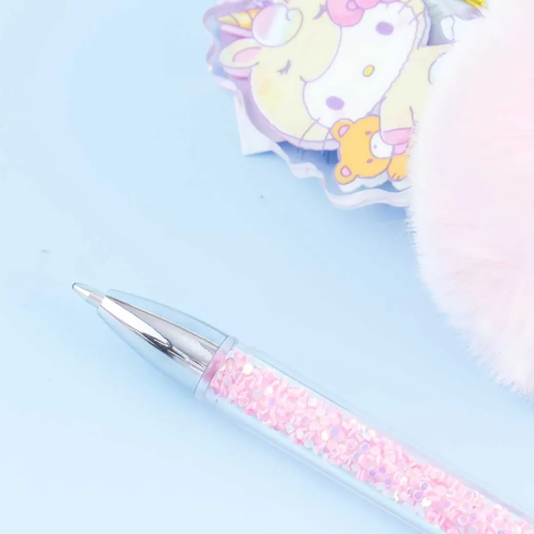Hello Kitty Glittery Unicorn Furball Pen