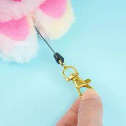 Hello Kitty Gradient Bunny Plushie Card Case & Charm - Rainbow