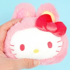 Hello Kitty Gradient Bunny Plushie Card Case & Charm - Pink