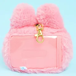 Hello Kitty Gradient Bunny Plushie Card Case & Charm - Pink